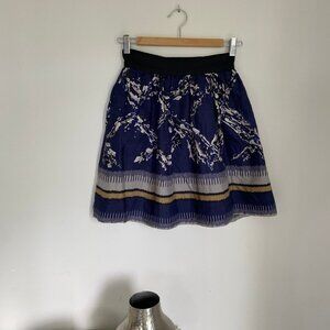 Mango Skirt with Pockets - Small - Mango Suit - Silky Blue Grey White Black
